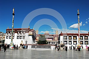 Scenery of the most famous lamasery in Lhasa