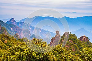 Scenery of Mount Sanqing in China