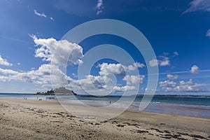 Scenery of mount st michael island fortress