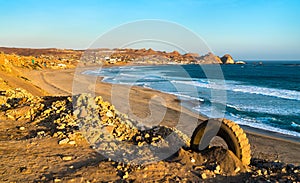 Scenery of the Pacific Coast of Peru at Chala photo