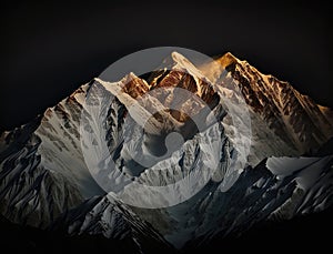 Scenery panoramic landscape of the Swiss Southern Alps majestic peaks