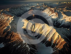 Scenery panoramic landscape of the Swiss Southern Alps majestic peaks