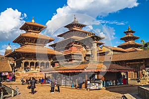 Scenery of Patan Durbar Square at Kathmandu, Nepal