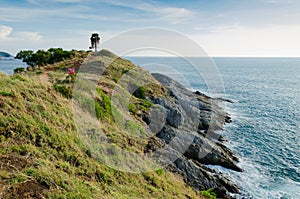 Scenery of Phromthep Cape at Phuket Province, Thailand.