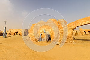 the scenery of the planet Tatooine