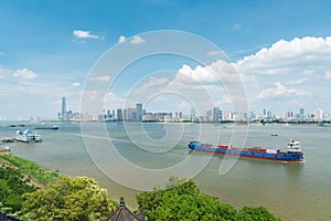 Scenery of Qingchuan Pavilion Park in Hanyang, Wuhan, Hubei, China