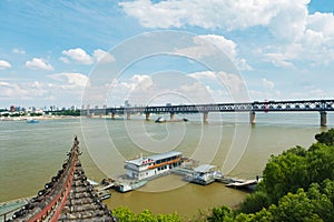 Scenery of Qingchuan Pavilion Park in Hanyang, Wuhan, Hubei, China