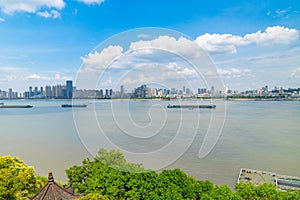 Scenery of Qingchuan Pavilion Park in Hanyang, Wuhan, Hubei, China