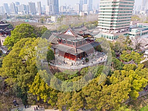 Scenery of Qingchuan Pavilion Park in Hanyang, Wuhan, Hubei, China