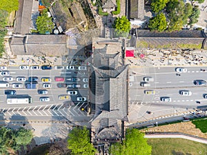 Scenery of Qingchuan Pavilion Park in Hanyang, Wuhan, Hubei, China