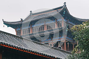 Scenery of Qingchuan Pavilion Park in Hanyang, Wuhan, Hubei, China