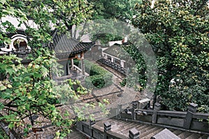 Scenery of Qingchuan Pavilion Park in Hanyang, Wuhan, Hubei, China