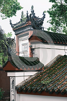 Scenery of Qingchuan Pavilion Park in Hanyang, Wuhan, Hubei, China