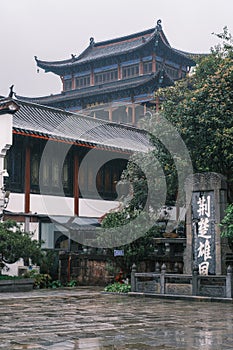 Scenery of Qingchuan Pavilion Park in Hanyang, Wuhan, Hubei, China