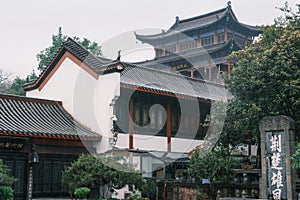 Scenery of Qingchuan Pavilion Park in Hanyang, Wuhan, Hubei, China