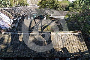 Scenery of Qingchuan Pavilion Park in Hanyang, Wuhan, Hubei, China