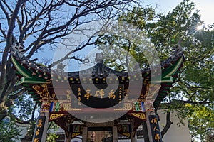 Scenery of Qingchuan Pavilion Park in Hanyang, Wuhan, Hubei, China