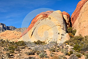 Scenery in Red Rock Canyon conservation area in Nevada, USA.