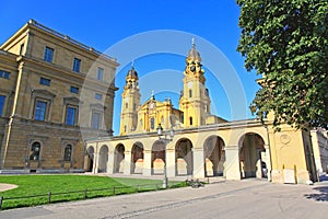 The scenery at the Residenz in Munich photo