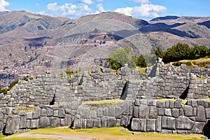 Scenery in Sacsayhuaman in Cusco