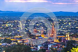 Scenery of san miguel de Allende in mexico