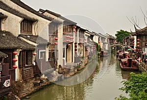 The scenery of Shantang Street at Suzhou,China.