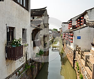 The scenery of Shantang Street at Suzhou,China.