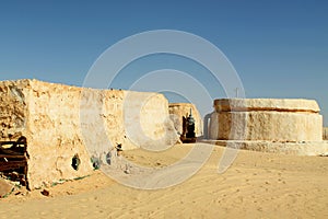 Scenery for the Star Wars in the Sahara Desert, Tunisia