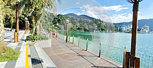 Scenery of the Sun Moon Lake ,taken from Ita Thao Pier,Yuchi Township, Nantou County, Taiwan.