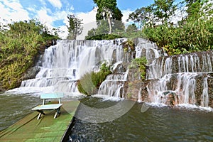 Scenery of Tad Koo Waterfall in Champasak Province, Laos