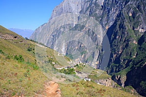 Scenery of Tiger leaping gorge. Tibet. China.