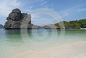 Scenery with tropical sea and islands