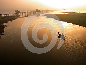 Scenery of Ubein Bridge