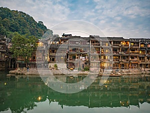 Scenery view of fenghuang old town
