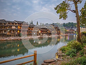 Scenery view of fenghuang old town