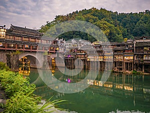 Scenery view of fenghuang old town