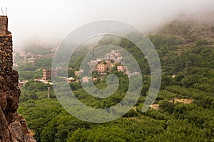 Scenery view of Imlil valley in the high Atlas Mountains of Morocco