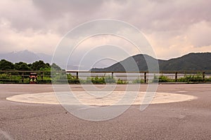 The scenery view of Tai Mei Tuk, Tai Po, Hong Kong during sunset