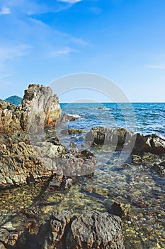 Scenery from Viewpoint of Chao Lao beach named Lan Hin Krong