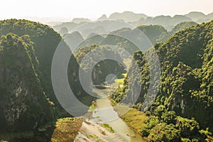 scenery of the viewpoint at Mua Cave