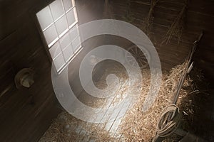 Scenery in the village barn studio