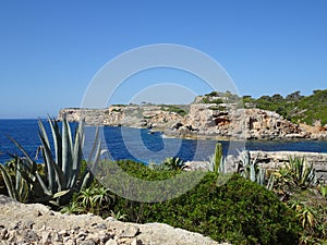 Scenery on the way to the bathing bay Cala de Moro, Mallorca