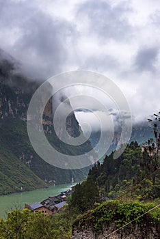 Scenery in Wu River Gorge