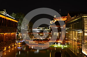 The scenery of Wuzhen ancient town at Zhejiang,China.