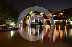 The scenery of Wuzhen ancient town at Zhejiang,China.