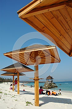 Scenery of wuzhizhou island:parasol