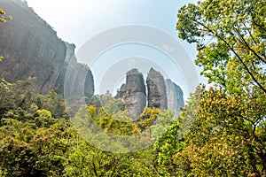 Scenery of Yandang Mountain National Geopark, Wenzhou city, Zhejiang Province, China