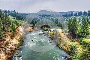 The scenery of Yellowstone National Park