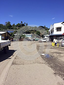 Scenes of central Honiara, Solomon Islands.