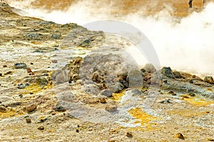 Scenes at the Krafla Lava Fields in North Iceland